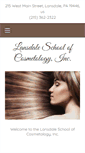 Mobile Screenshot of lansdalecosmetology.com