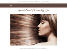 Tablet Screenshot of lansdalecosmetology.com